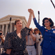Jane Roe and Gloria Allred, 1989, AP
